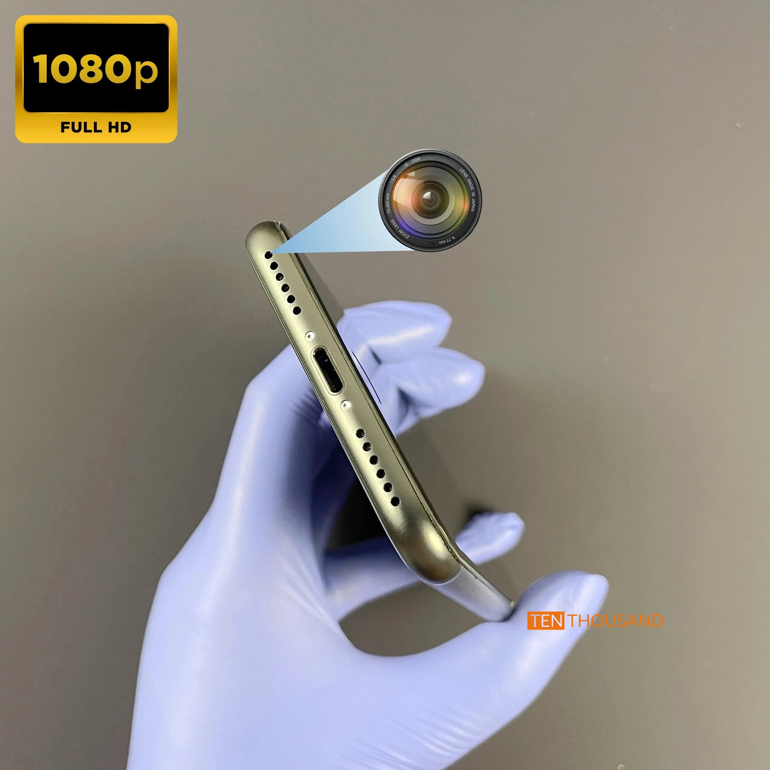 iPhone 8 Spy Camera - 1080p HD Video Recording Tenthousandcam