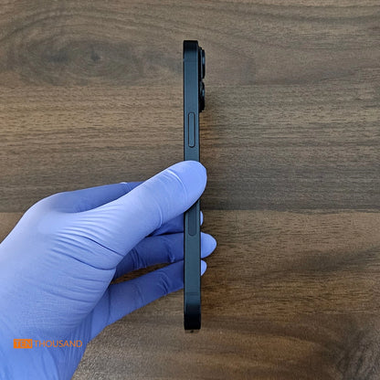Side profile of iPhone 14 hidden camera phone with no increase in thickness