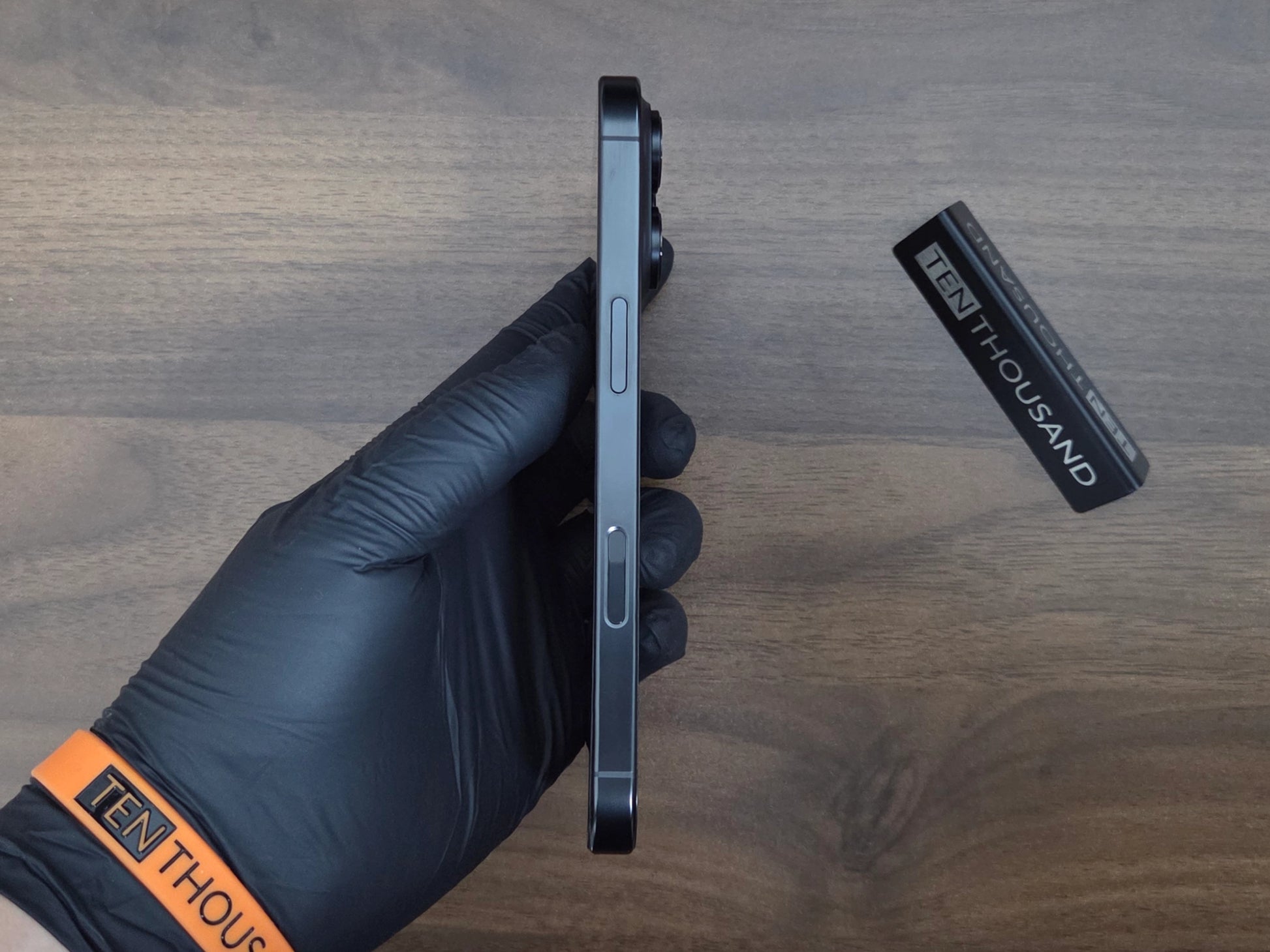 Side profile of iPhone 16 Pro hidden camera phone 