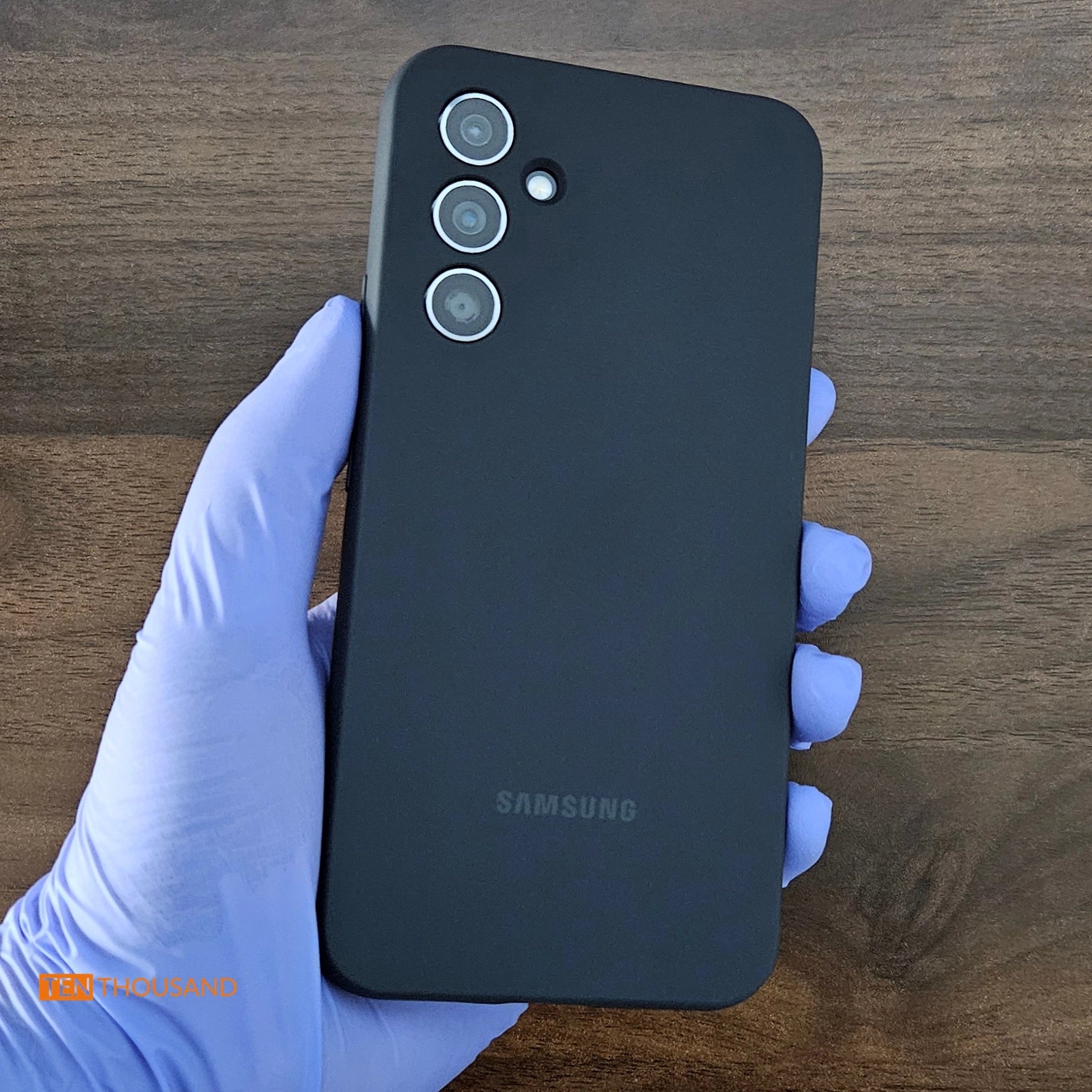 Rear view of Samsung Galaxy A54 5G hidden camera phone showing unchanged original design